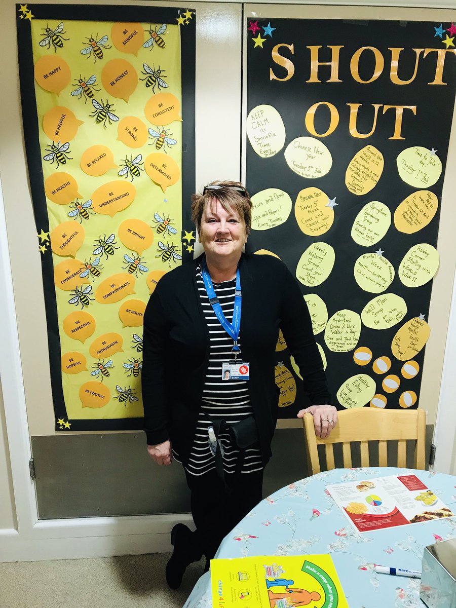 NurseKTasker's tweet photo. Introducing our lovely STR Worker Jan on Newlands Ward. She keeps everyone active and involved and is passionate about recovery. Everyone needs a Jan ๐ @JanNewlands @janjgreenwood @GMMH_NHS #postitiveculturecarrier #recovery #STRWorker https://t.co/wyMFnLIIrE