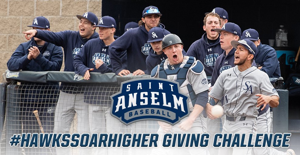 STAHawks's tweet photo. The @STAHawksBSB program is conducting the first HOUR OF POWER on Thursday! As part of the #HawksSoarHigher Athletics Challenge on @SaintAnselm Days of Giving, please consider a donation to support a variety of initiatives at Sullivan Park! https://t.co/s4uKU3P9sE https://t.co/J8XnkGBkOn