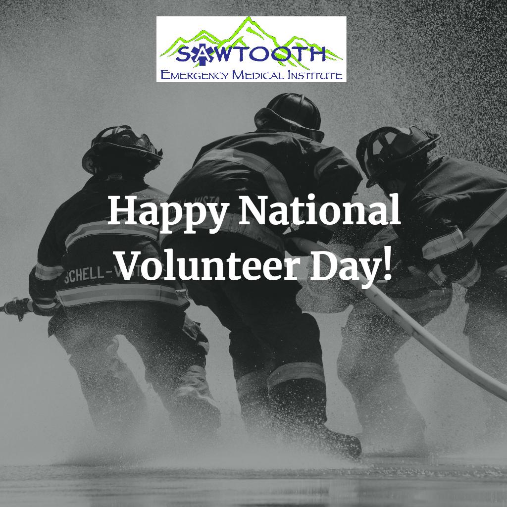 SawtoothEMI's tweet photo. April is National Volunteer Month! Thank you to all the emergency responder volunteers who sacrifice so much to serve others. https://t.co/uAWsz51x2S