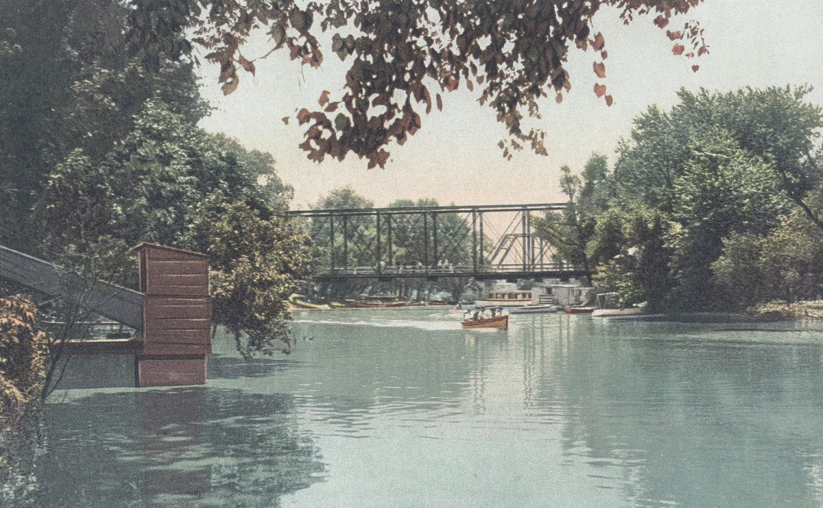 KCMOParks's tweet photo. #ThrowbackThursday A postcard of the Blue River circa 1910. You can help #RenewTheBlue on Saturday at the annual Project Blue River Rescue. More>>https://t.co/J9gsUxO03R… #KCTrashTag #KCParks @LakesideNC_KCMO https://t.co/R4wSaqPgXT