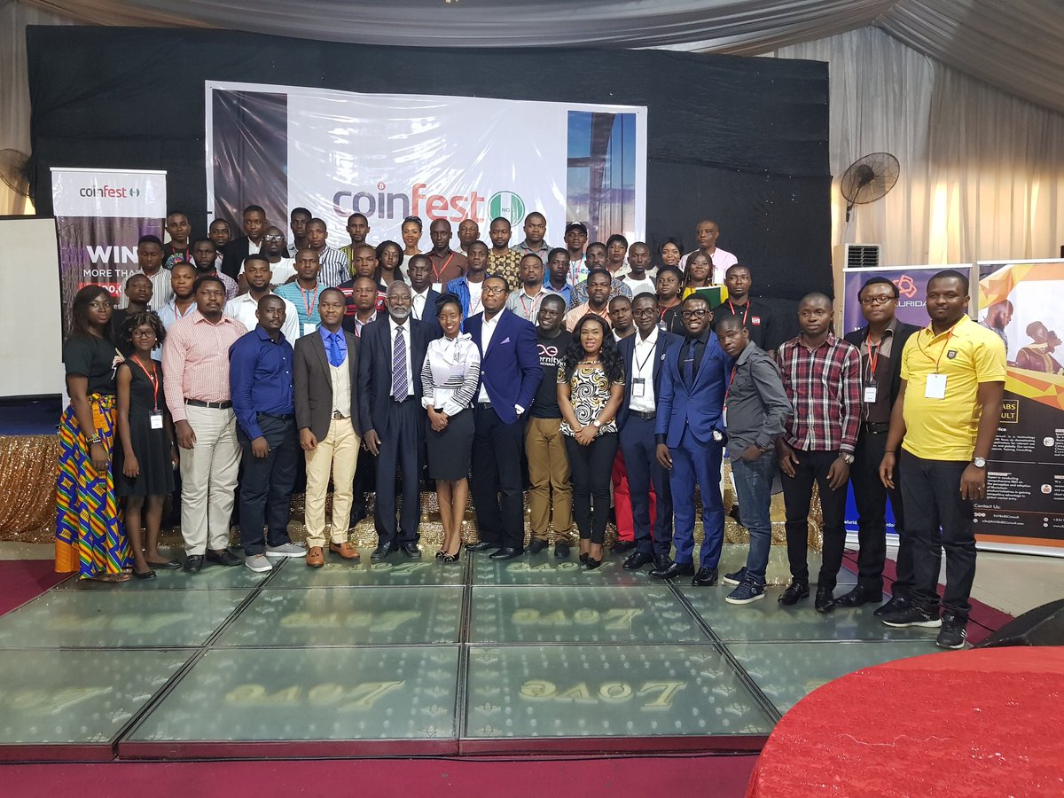 Viquetur's tweet photo. The Blockchain has come to stay in Africa and we were one of the few that it rested upon in Nigeria.

As it were in the upper room some thousand years back, the Blockchain anointing came upon these ones at the @CoinFestNG 2019.
#CoinFestNG 
#coinfest
#coinfest2019. https://t.co/TgRI0JvrXB