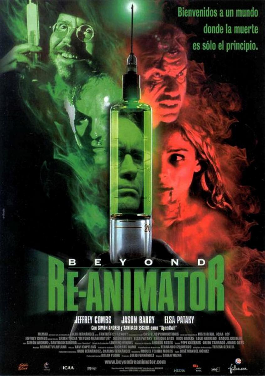EugWSerra's tweet photo. BEYOND RE-ANIMATOR premiered on this date in 2003! #BeyondReAnimator @jeffreycombs #JasonBarry #SimónAndreu #SantiagoSegura #ElsaPataky #LoloHerrero #EnriqueArce #BárbaraElorrieta #RaquelGribler #Brian @brianyuzna #Fangoria222 https://t.co/ts4yiIFhOs