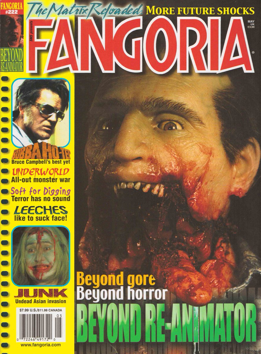 EugWSerra's tweet photo. BEYOND RE-ANIMATOR premiered on this date in 2003! #BeyondReAnimator @jeffreycombs #JasonBarry #SimónAndreu #SantiagoSegura #ElsaPataky #LoloHerrero #EnriqueArce #BárbaraElorrieta #RaquelGribler #Brian @brianyuzna #Fangoria222 https://t.co/ts4yiIFhOs