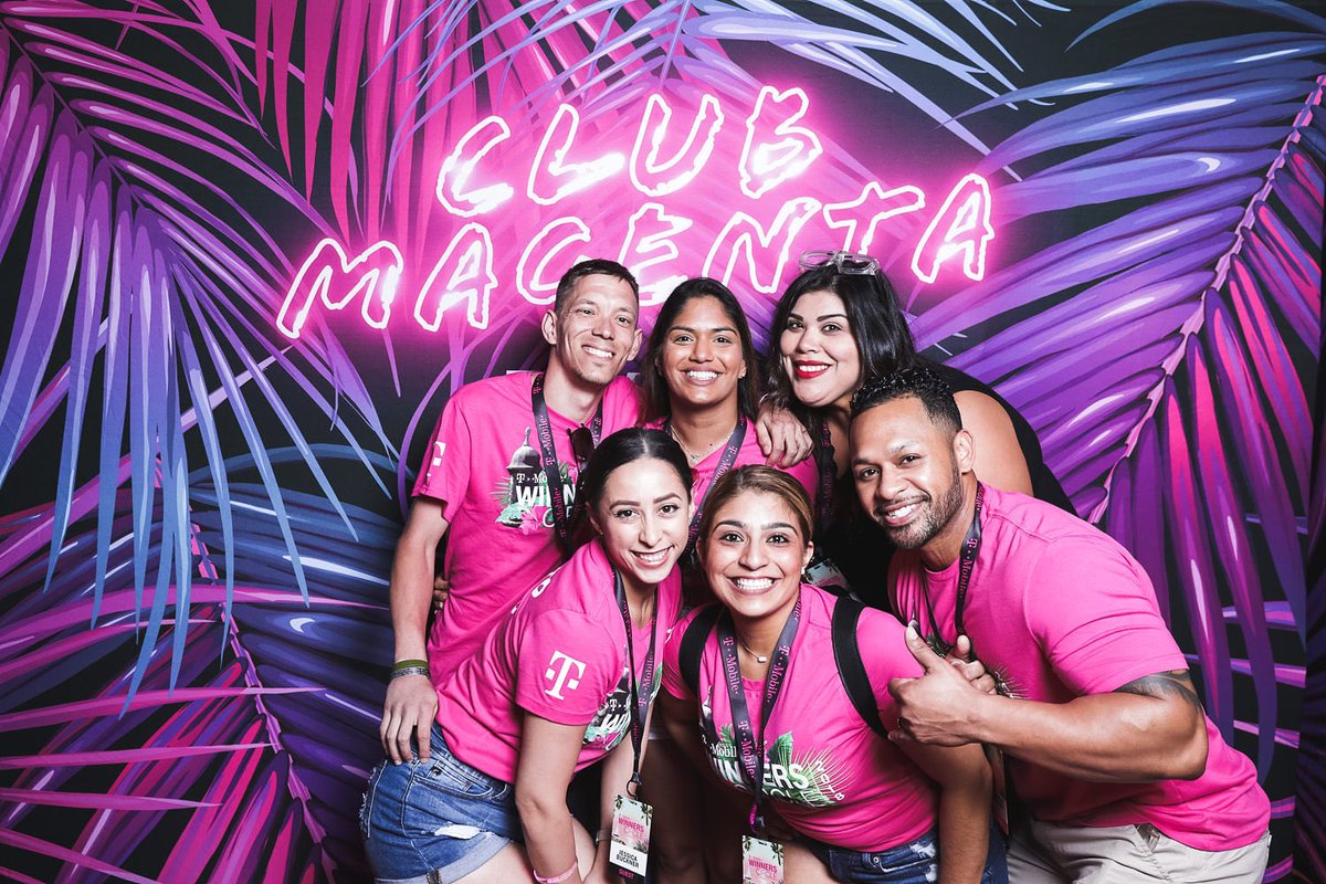 RankChristian's tweet photo. Club Magenta was epic!!! Thank you @JohnLegere for planning such a great event to recognize all of us winners!!! #WC19 #TMobile #twopeatnextyear #uncarrier #noonecanstopus #CorpusChristi @SelenaMSalgado @dee_buckner @mandee91 https://t.co/pF8WUoe4Tf