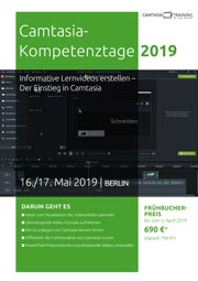 axelbecker's tweet photo. Alles neu macht der Mai! Der Einstieg in Camtasia am 16./17. Mai 2019 in Berlin! #AxelBecker #Camtasia #Camtasia2018 #CamtasiaTraining #Einstieg #Erklärvideo #Lernvideos #PowerPointAddInn #ScreencastService #Storyboard #TechSmith #Training https://t.co/GHRU0QcBbf https://t.co/VwITTtGxMk