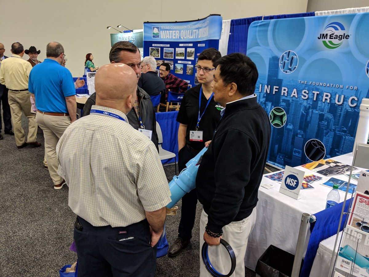At the #TXWater19 booth 304. Great seeing all of our partners and showing the great state of Texas our #PVCO PIPE
