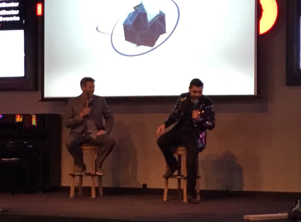 JeanetteJoy's tweet photo. #ServeX Manny Lopez interviewing  Ron Blackburn  founder of https://t.co/OdDa4LZTzS https://t.co/VVezIWzpn9