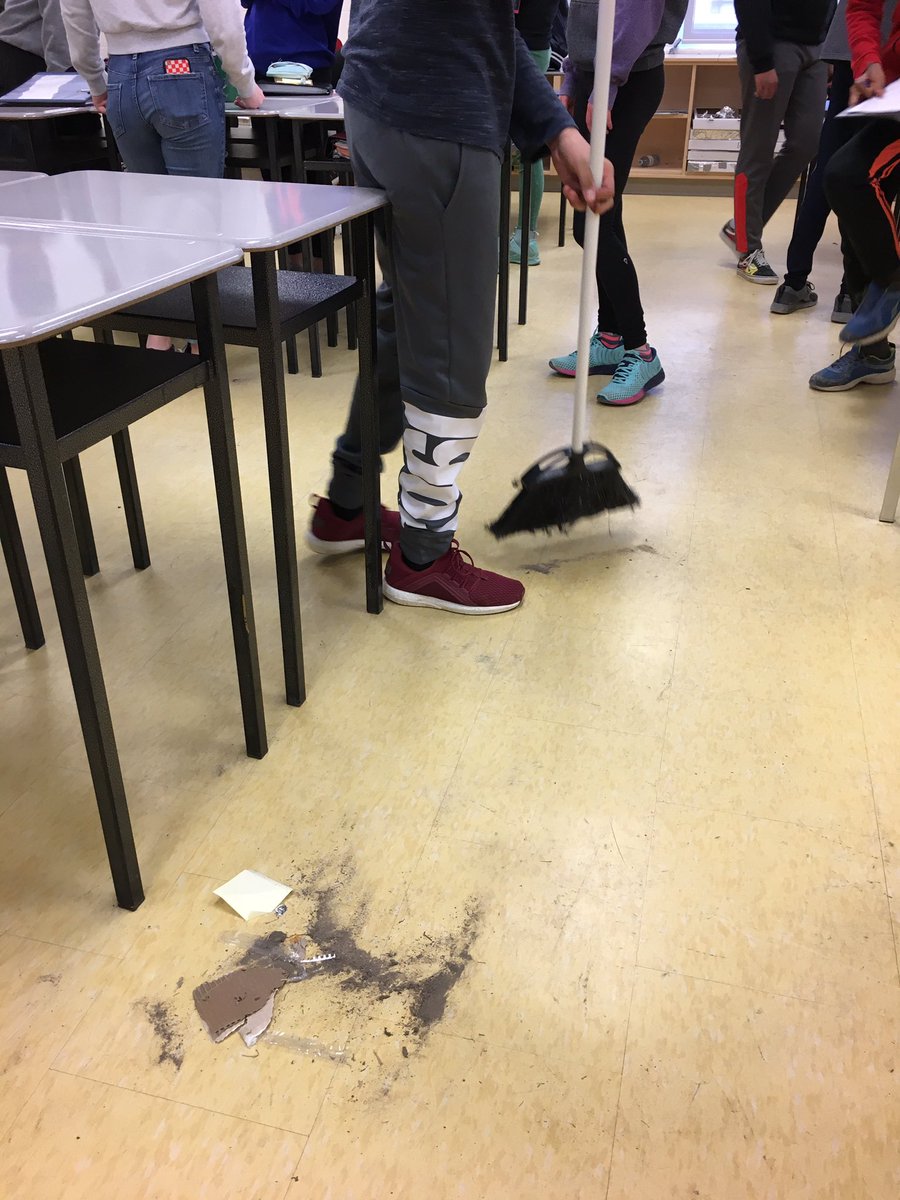 MrsWitton's tweet photo. Helping out and cleaning up after everyone is gone @CoulsonPS #WeAllBelong https://t.co/E7RuABsnZO