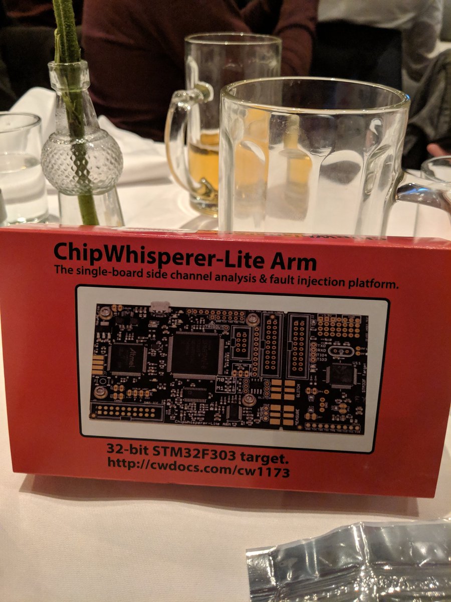 junwei_wang's tweet photo. Win a ChipWhisperer chip at #COSADE https://t.co/o8pGog1CT4