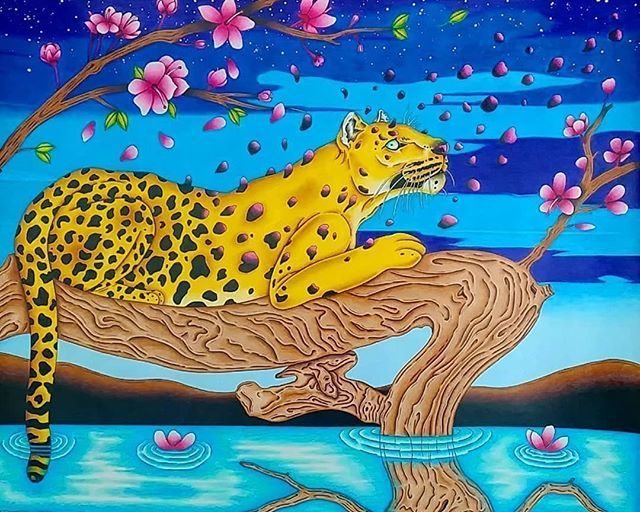 basedinapp's tweet photo. What would you call this painting?🐾 Comment your best caption.⠀ Art by @christovedo in honor of #LocalMiamiMonth by #Voozlr ⠀
⠀
Want to be featured? Visit our profile to learn more. #miamiartscene #miamiartist #creatortweets https://t.co/ml3XVKQCBu
