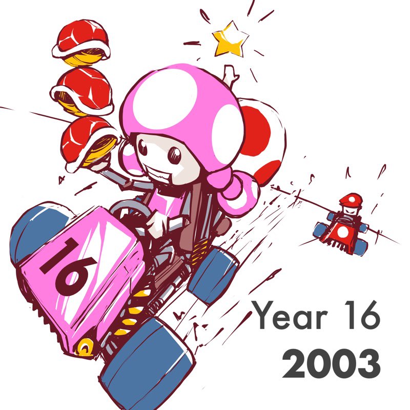 dobotsrobots's tweet photo. #sweet16 learned how to drive, but played #doubledash instead 🍄🏎
🏎 https://t.co/92ezzvc93l
🏎 #16yearsold #mariokart #toadette #toad #nintendo #nintendofan #supermariokart #gamecube #ipadart #procreate #marchofrobots #marchofrobots2019 https://t.co/Rphuh7AONW