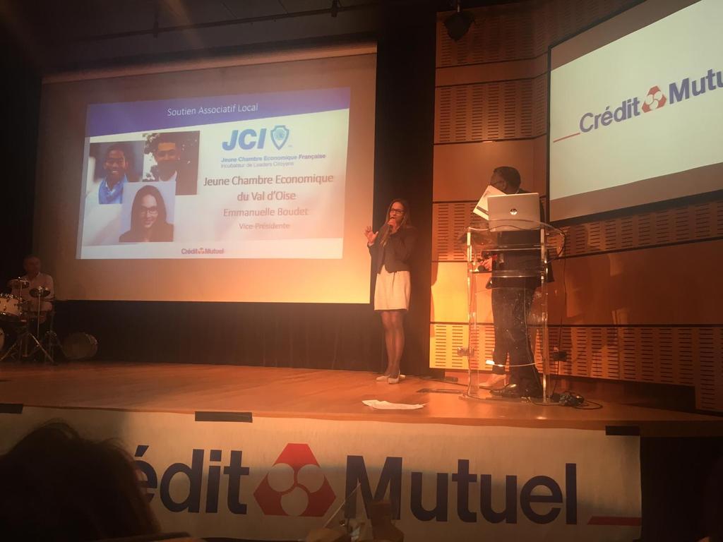 ManueBoudet's tweet photo. Fière de présenter la @JCE_France du Val d'Oise @JCE_CPVO à l'AG des sociétaires du @CreditMutuel d'@enghienlesbains! Un grand Merci 🙏 @CreditMutuel partenaire financier 2019 pour nos #actions sur le territoire ! Prochain rdv ➡️ @softskills95 😊 https://t.co/UvSaap0I7a