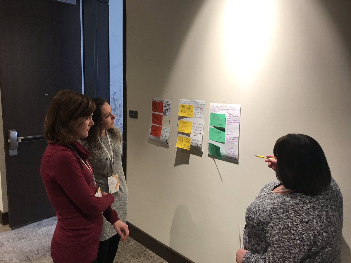 SchlieReed's tweet photo. Wonderful professional learning from @fdesignschool and @GoogleForEdu at #ForwardWisconsin as we work through the design thinking process! Love the storyboard activity #SDNBLearns @MsUhen @digitalcoach16 @Haebig https://t.co/P6zE4YHx6Y