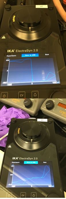 Calibrated a couple of #ElectraSyns at #Yale University earlier this week.  The cyclic voltammograms looked a lot better after the calibration! @YuKawamata @splash_flush @porco_lab, @YaleGCGE, @oasis_nabe