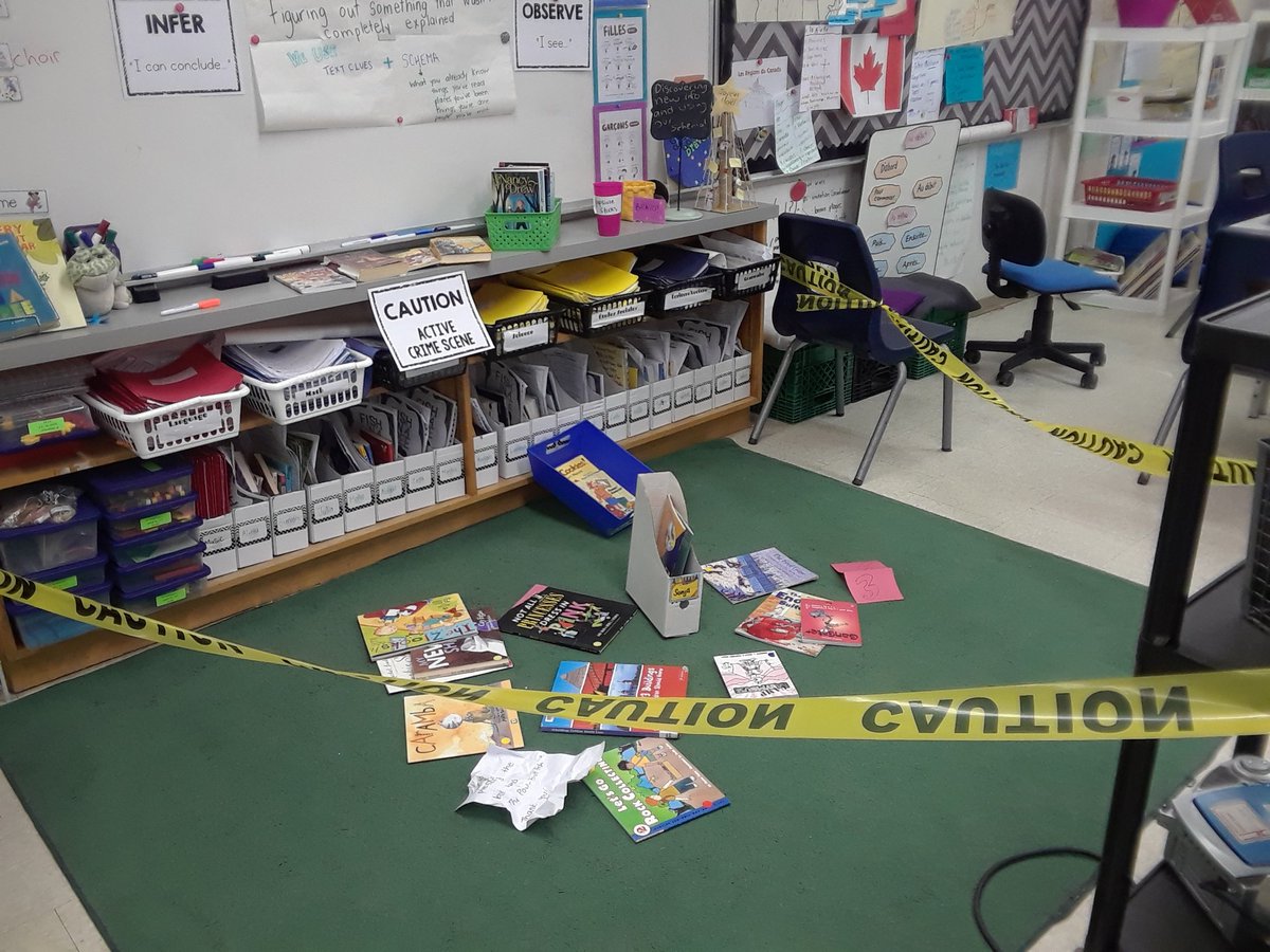 mmeperrin2018's tweet photo. Crime scene investigating! Seeing how we can infer by making observations. https://t.co/jhmTgC4PVF
