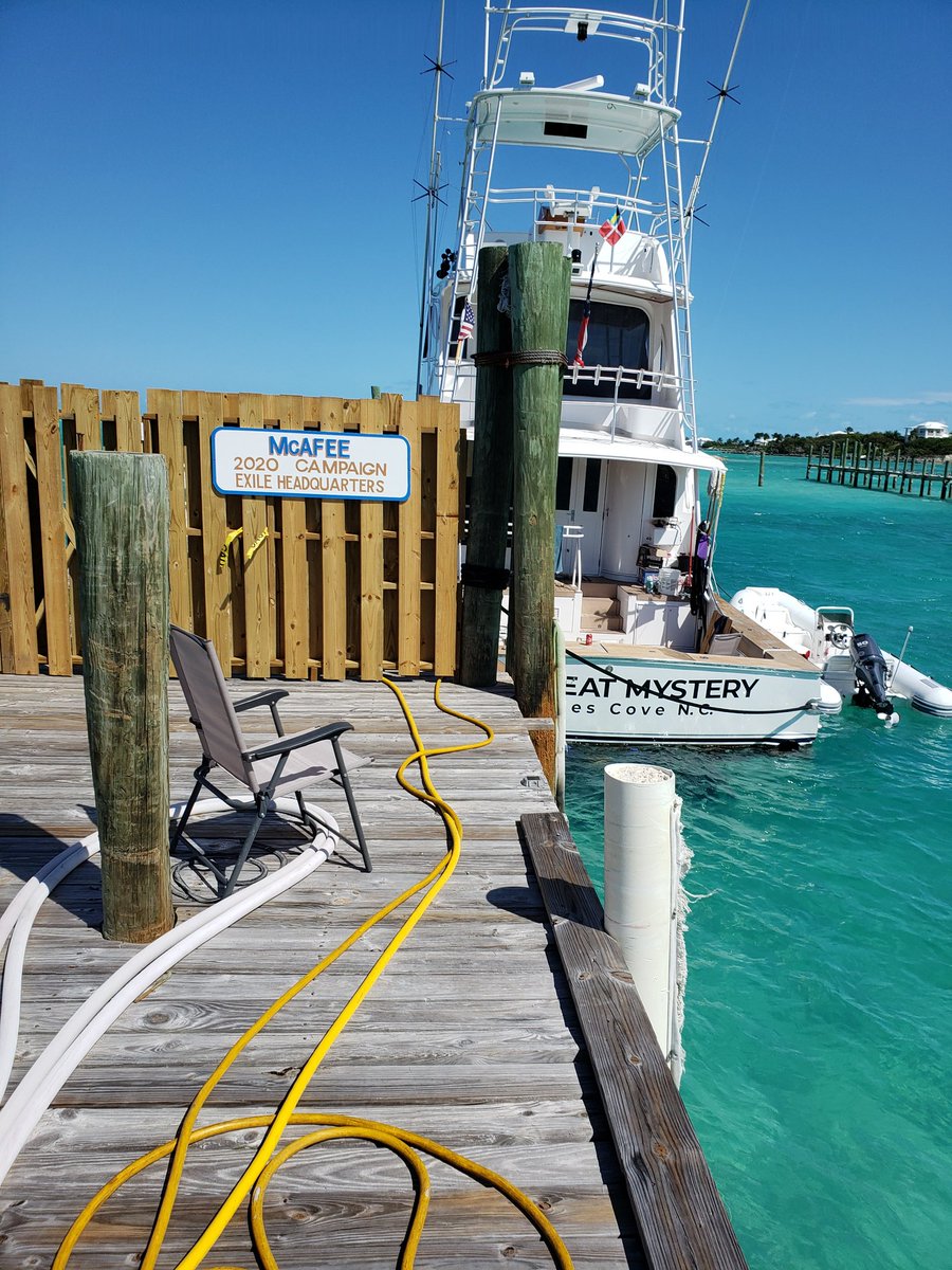 officialmcafee's tweet photo. We have the only homeowners association on the dock -- with a private gate:) https://t.co/kVtRe2f7ab
