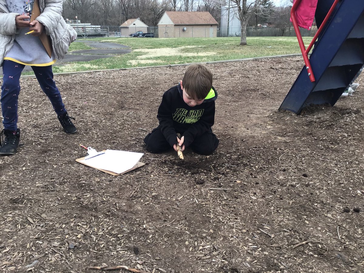 Students in Mrs. Fillette’s first grade class enjoyed our time outside hunting for living and non living things as part of our science unit. <a href="/CB_Buckingham/">Buckingham Elem.</a>