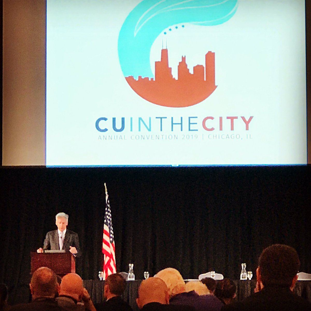 LandofLincolnCU's tweet photo. Kicking off the 89th ANNUAL  @IllinoisLeague Convention in downtown Chicago. #LLCU #ICUL4U https://t.co/RoQIbdLM04