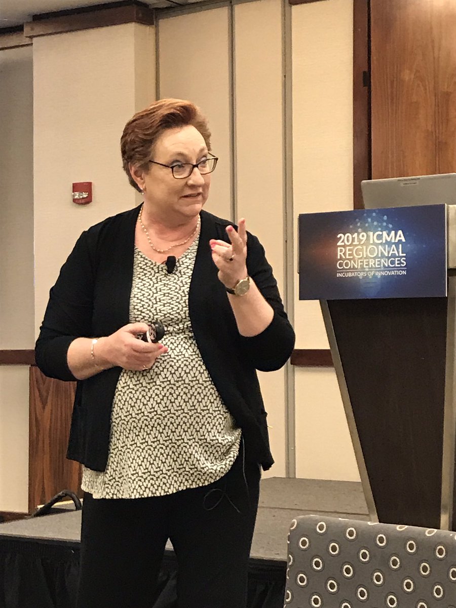 Felicialogan's tweet photo. Peggy Merriss says must first identify “why”. Innovation is going from where you are to where you want to be. Naming is key to success. Name the opportunity you have. #ICMAReady https://t.co/RfMIwqUUaf