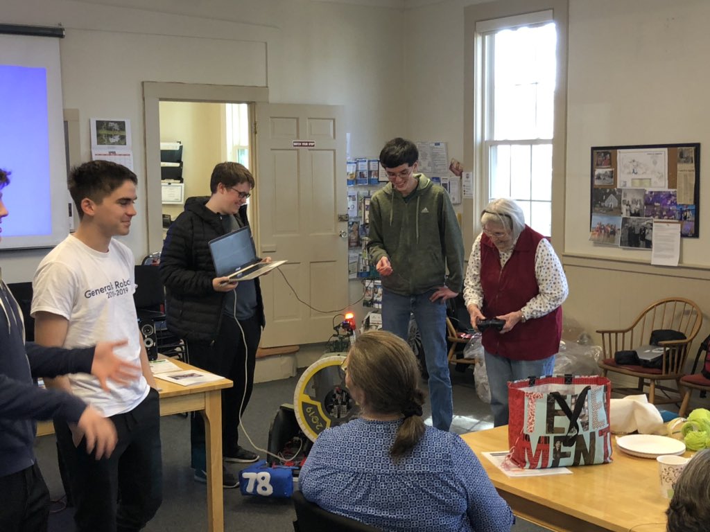 MrShippen's tweet photo. Robotics club did a great job today sharing their experiences and love of #STEM with the council on aging! Lots of fun! #HWGivesBack #MoreThanJustARoboticsClub @GeneralsRoboti1 @hwschoolssuper @HWEdfund @etracyhwhs https://t.co/Yq3XemxYqp