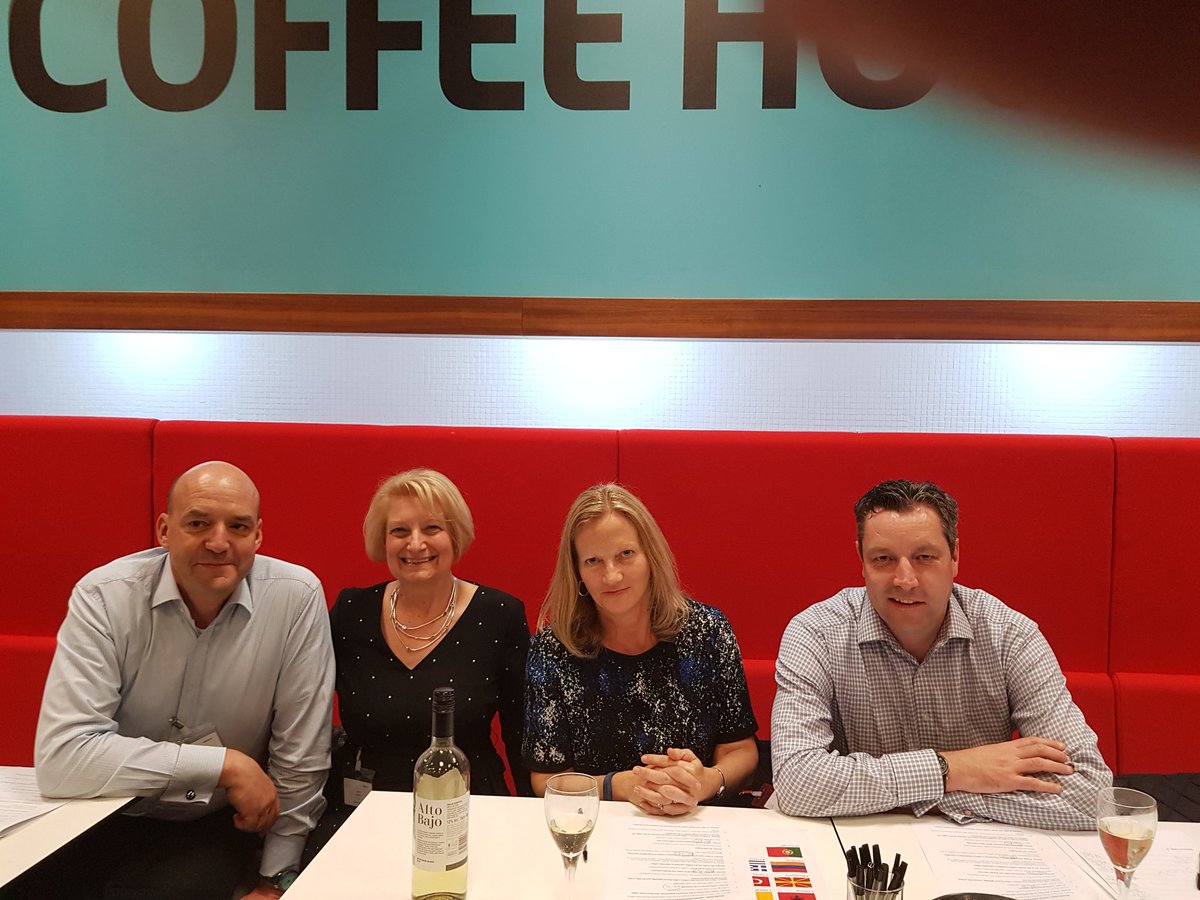 Ace quiz at Lloyd's of London going well. The judges!