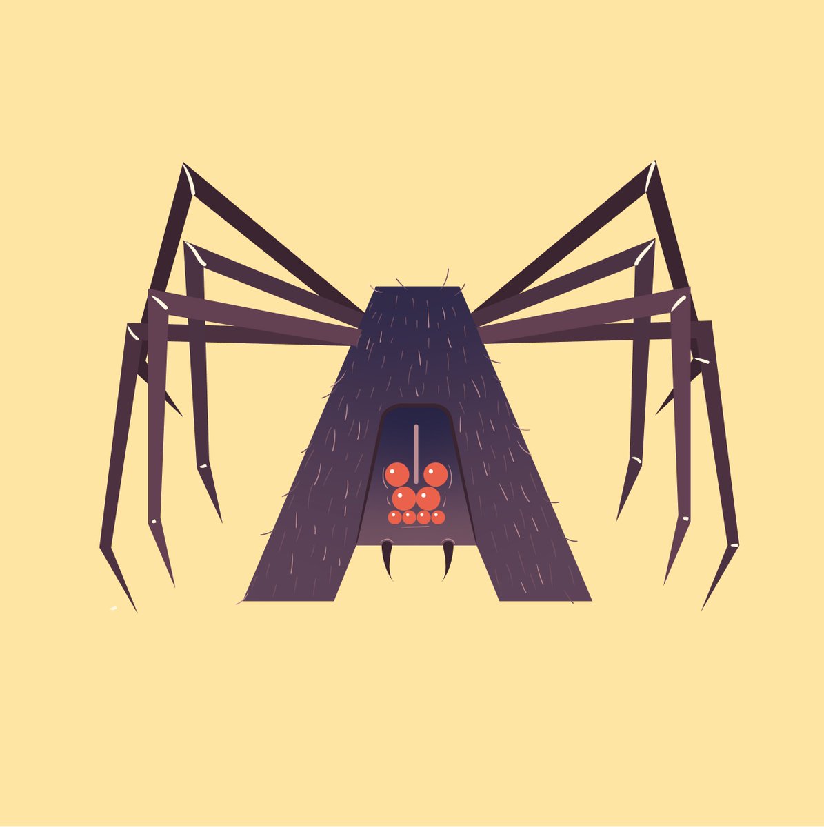 I've decided to join in on #36daysoftype !! I want to limit myself to an hour on each letter. Two days late but here it is - A for #Arachnid 🕷️ #scicomm #illustration #sciart