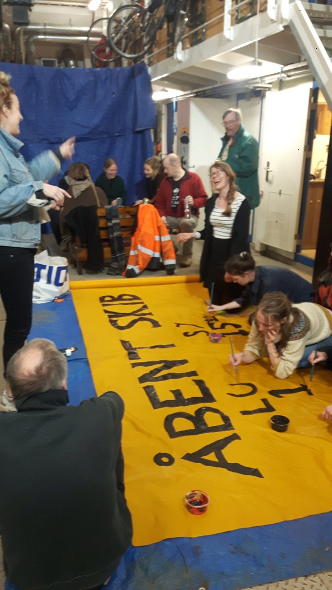 HHagbom's tweet photo. Last preparations for @greenpeacedk's Open Boat events on Arctic Sunrise in Copenhagen this weekend! Join us Sat &amp; Sun 10-15 #GPNvol https://t.co/M6QAm0eclU