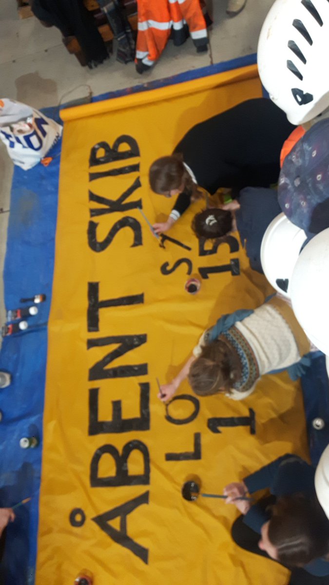 HHagbom's tweet photo. Last preparations for @greenpeacedk's Open Boat events on Arctic Sunrise in Copenhagen this weekend! Join us Sat &amp; Sun 10-15 #GPNvol https://t.co/M6QAm0eclU