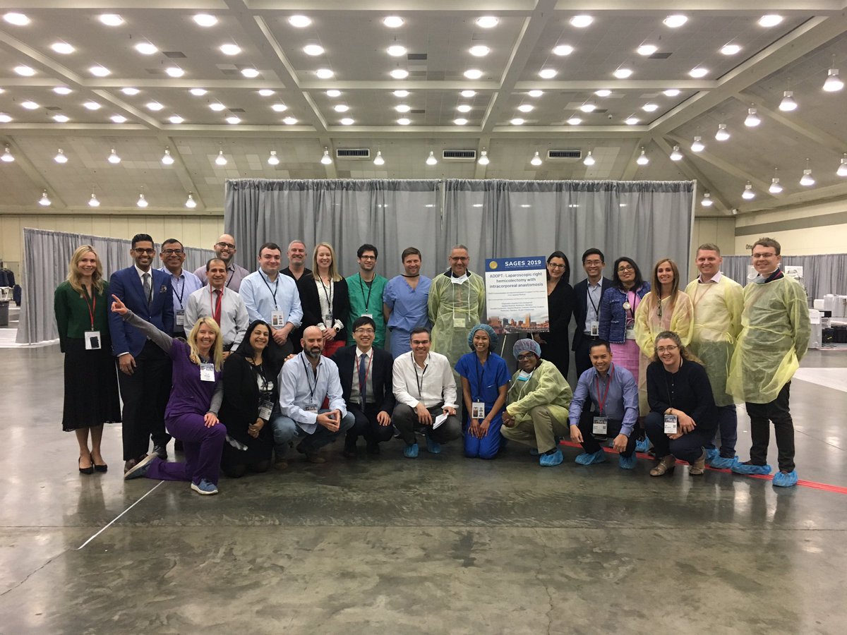 SAGES ADOPT Lap Colon course attendees and faculty #sages2019