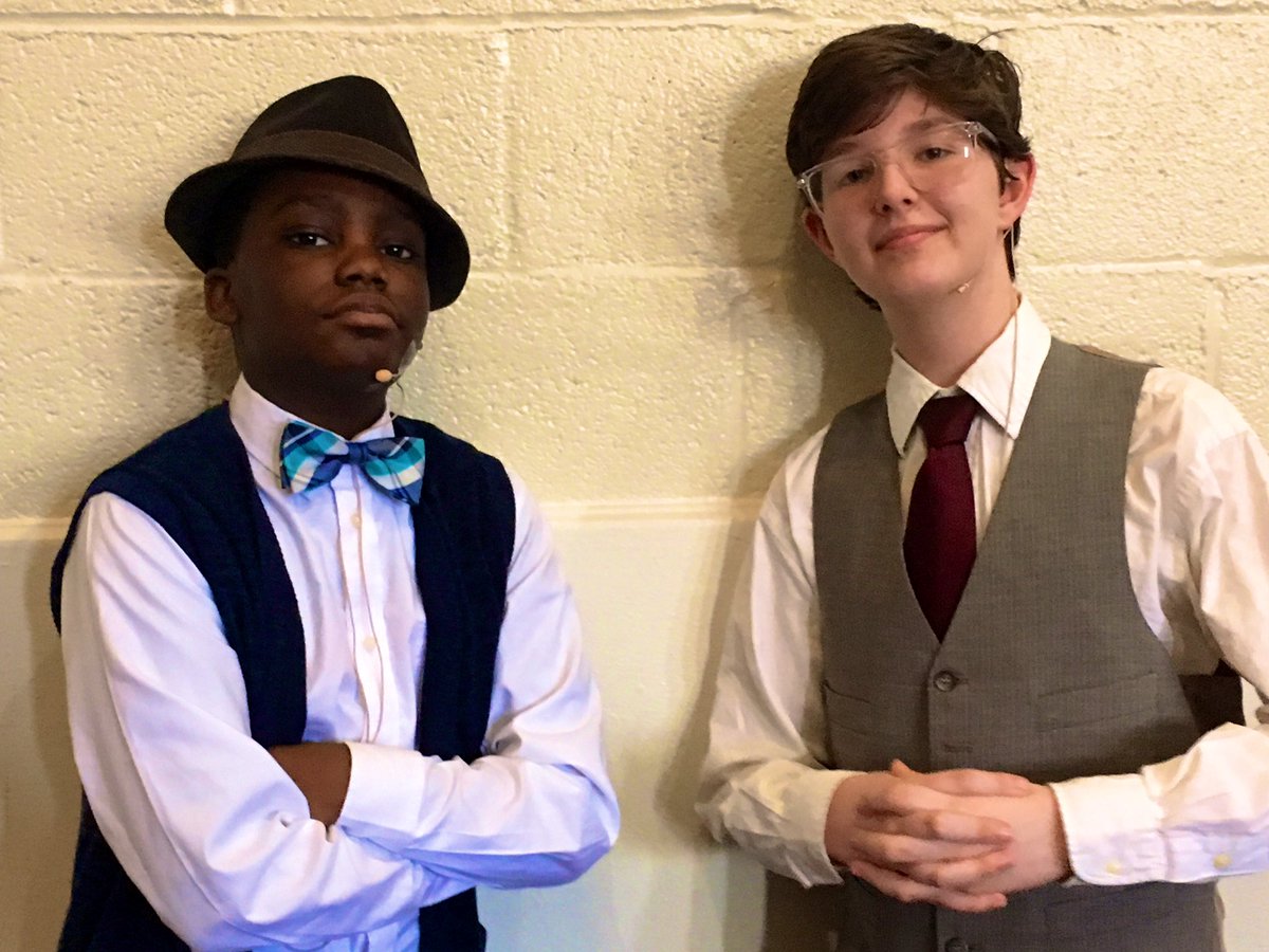 TheatreMiddle's tweet photo. Vaudeville’s finest, Don Lockwood and Cosmo Brown, together again for three shows.  Come see their act @TaylorTwig this Fri/Sat at 7 or Sunday at 3.  Tickets are a deal at just 7 smackaroos!  #TaylorPride #FCPS1KidsDeserveIt https://t.co/neQhcU7TD6
