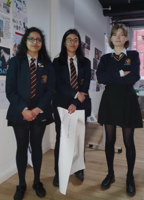 loretocitizens's tweet photo. So thrilled to have been involved in #RiseVoiceVote - the event tonight gave us time to reflect and make more plans! Thanks @evefrancisholt Thea, Snigdha &amp; Carolina also had the opportunity to share progress on their homeless project. @loretochorlton @mycthehive @mcrhealthysch https://t.co/VM0TVLAAcD
