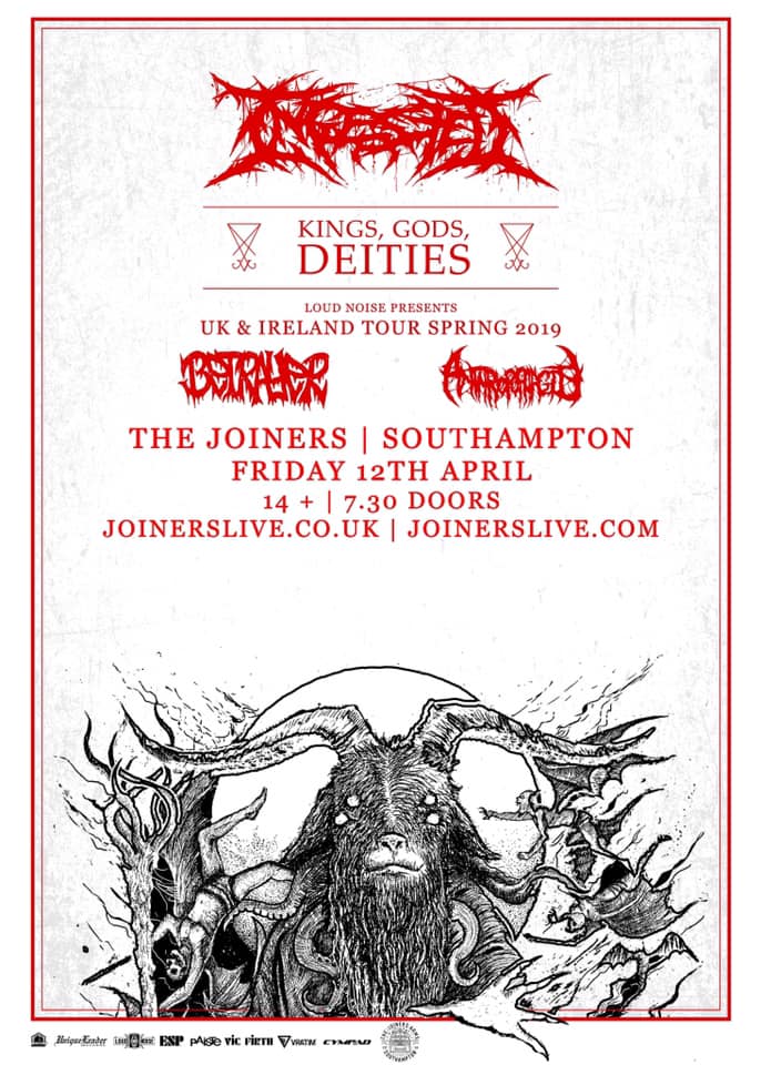 SOUTHAMPTON
Genuinely honoured to be playing with the mighty <a href="/Ingested/">INGESTED</a> this month.
This will be our debut in Southampton and we’re beyond excited.