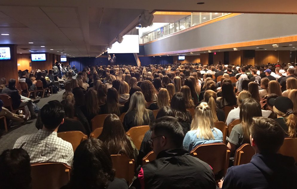 As part of Greek Week, <a href="/DuquesneGreeks/">Duquesne Greek Life</a> and over 1,000 Greek Life members welcomed Jim and Evelyn Piazza to campus to talk about hazing prevention and the new PA state law, the Timothy J. Piazza Antihazing Law.