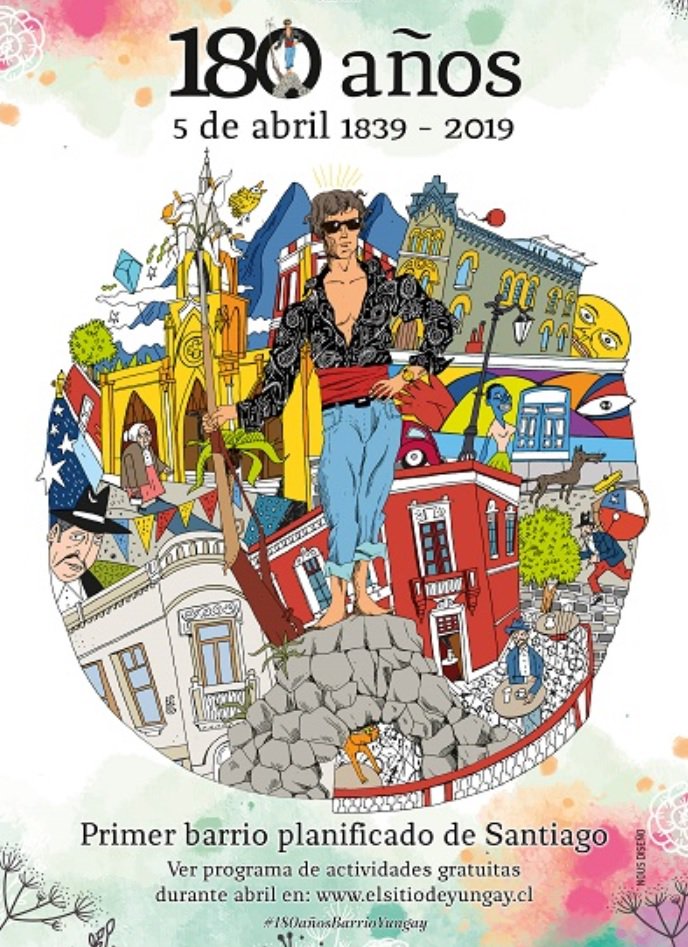 El #BarrioYungay cumple 180 años y quiere celebrarlo con muchas ganas. Mira acá las actividades que han preparado sus vecinos y organizaciones. 🥳🎉 
👉 santiagocapital.cl/fichas/home/ce… 👈#180AñosBarrioYungay
