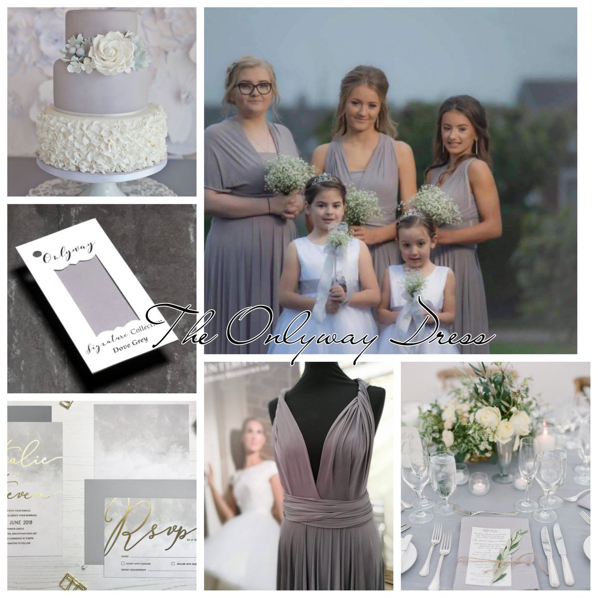 #onlywaydress #greywedding #grey #dovegrey #greybridesmaiddresses #colourpallette #greyweddingtheme #weddingdecorations #weddingdecor #weddinginspiration #weddingphotoinspirations