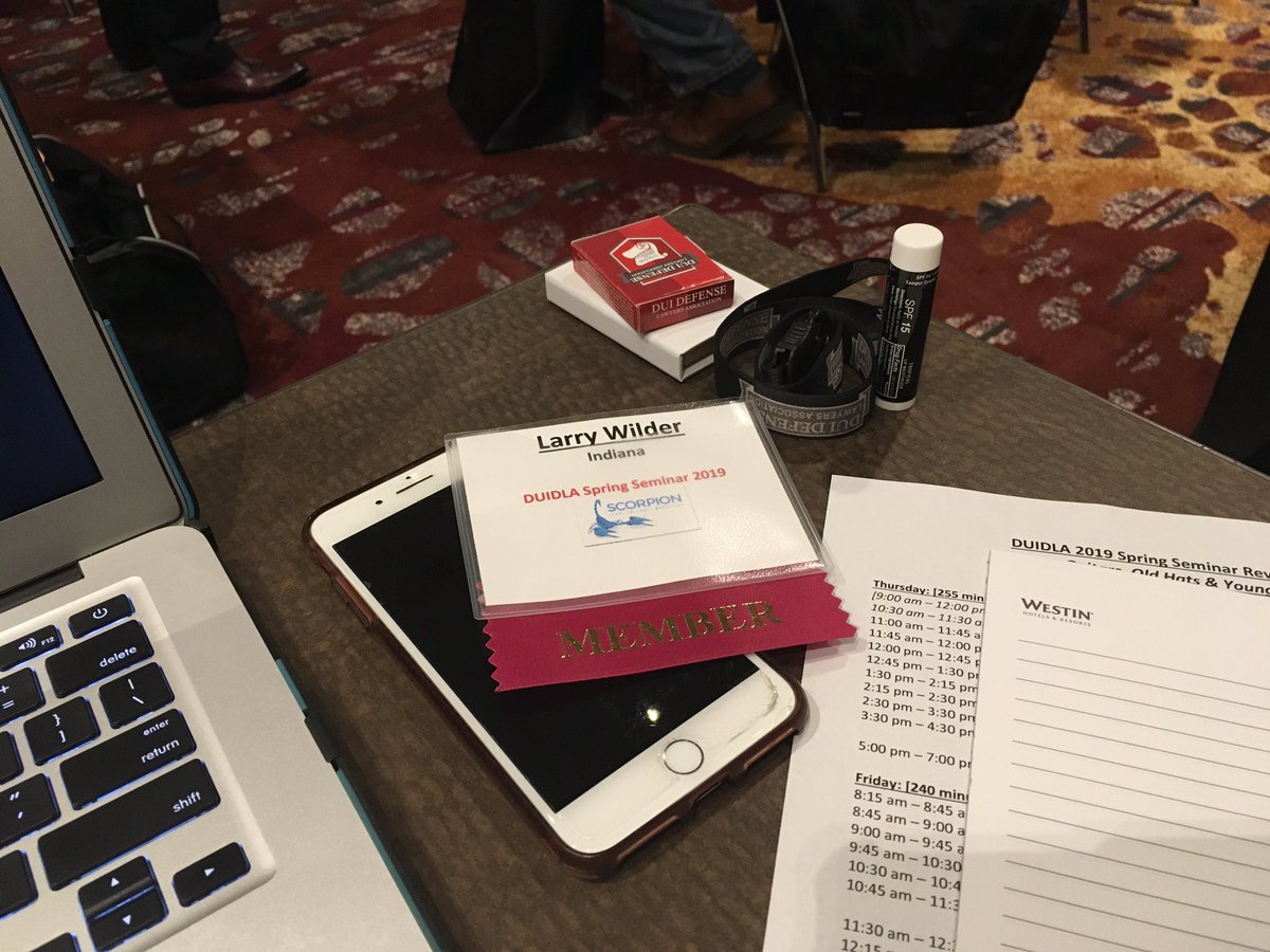 larrywilderlaw's tweet photo. NashVegas for #DUIDLA conference. A very direct approach to trying DUI cases. Sure didnโt come for the fancy stuff in the goody-bag! https://t.co/Gk62NUDRq8