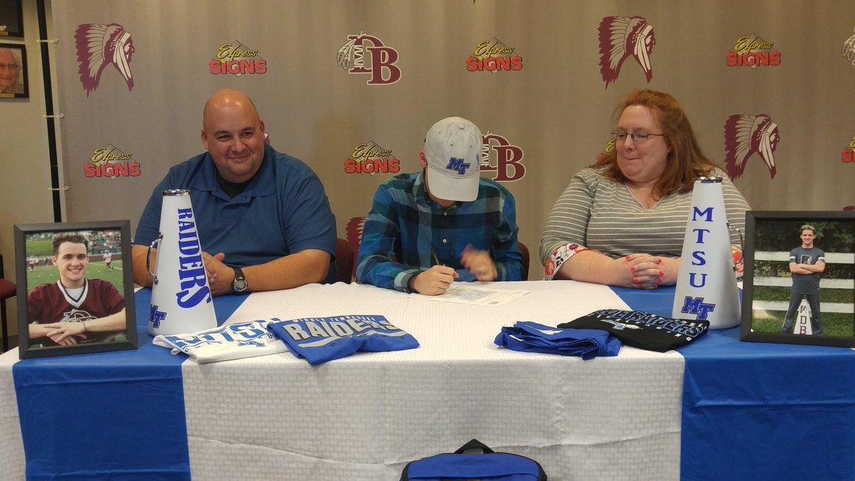 KCS_WCSKradio's tweet photo. @KCS_DBHS Senior Cheerleader, Riley Goddard, has made it official!  He's inked with @mtsu @MTSUNews on Cheer scholarship! scholarship. @KCS__Athletics @KCS_WCSKradio https://t.co/11Brx8gqRh