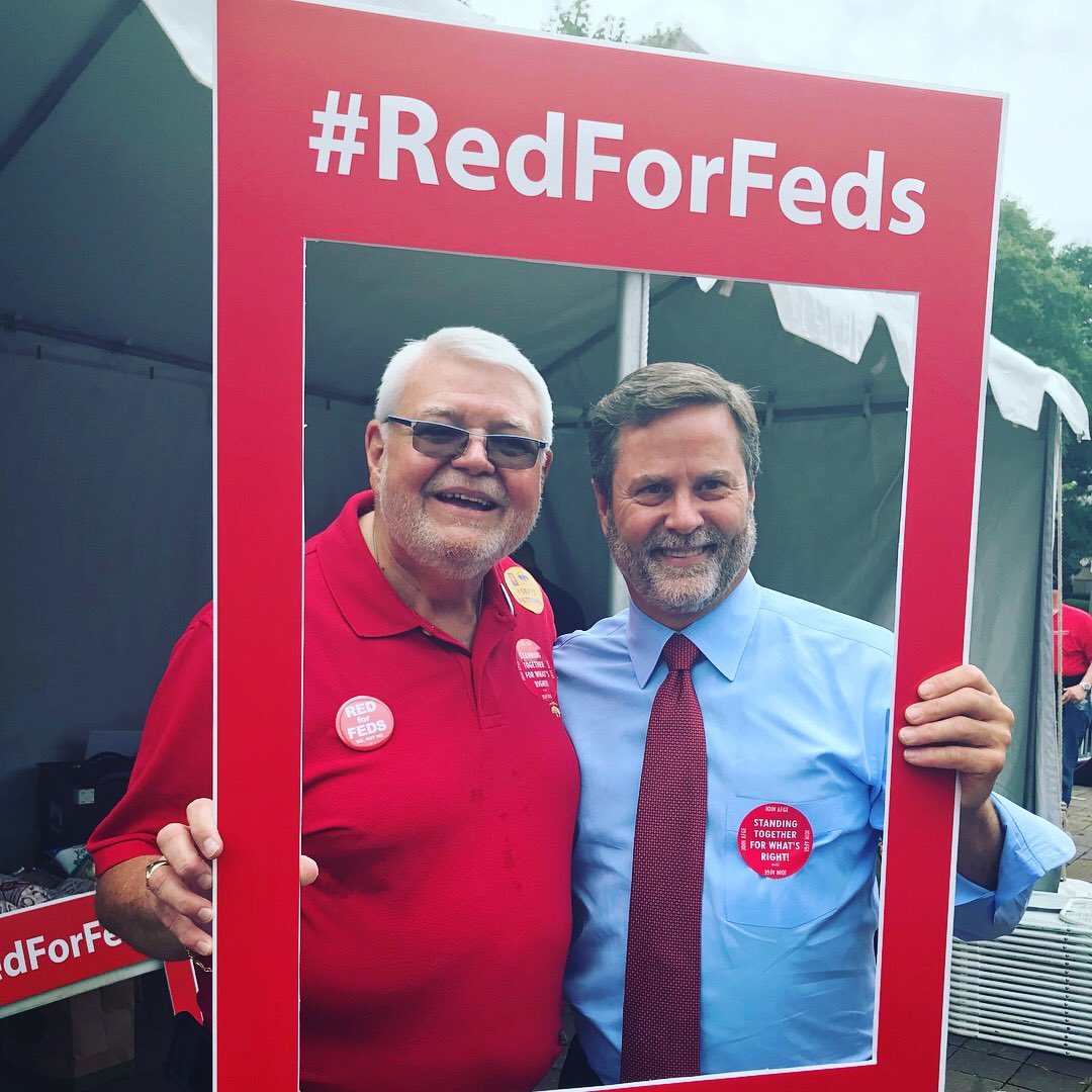 DonaldNorcross's tweet photo. #ThrowbackThursday &amp; #RedForFeds combo post. 

We must all keep fighting for all men &amp; women to have a voice in their workplace.

#1u #UnionStrong @AFGENational @AFLCIO (#BackToBeard?) https://t.co/vtFcMASpiF