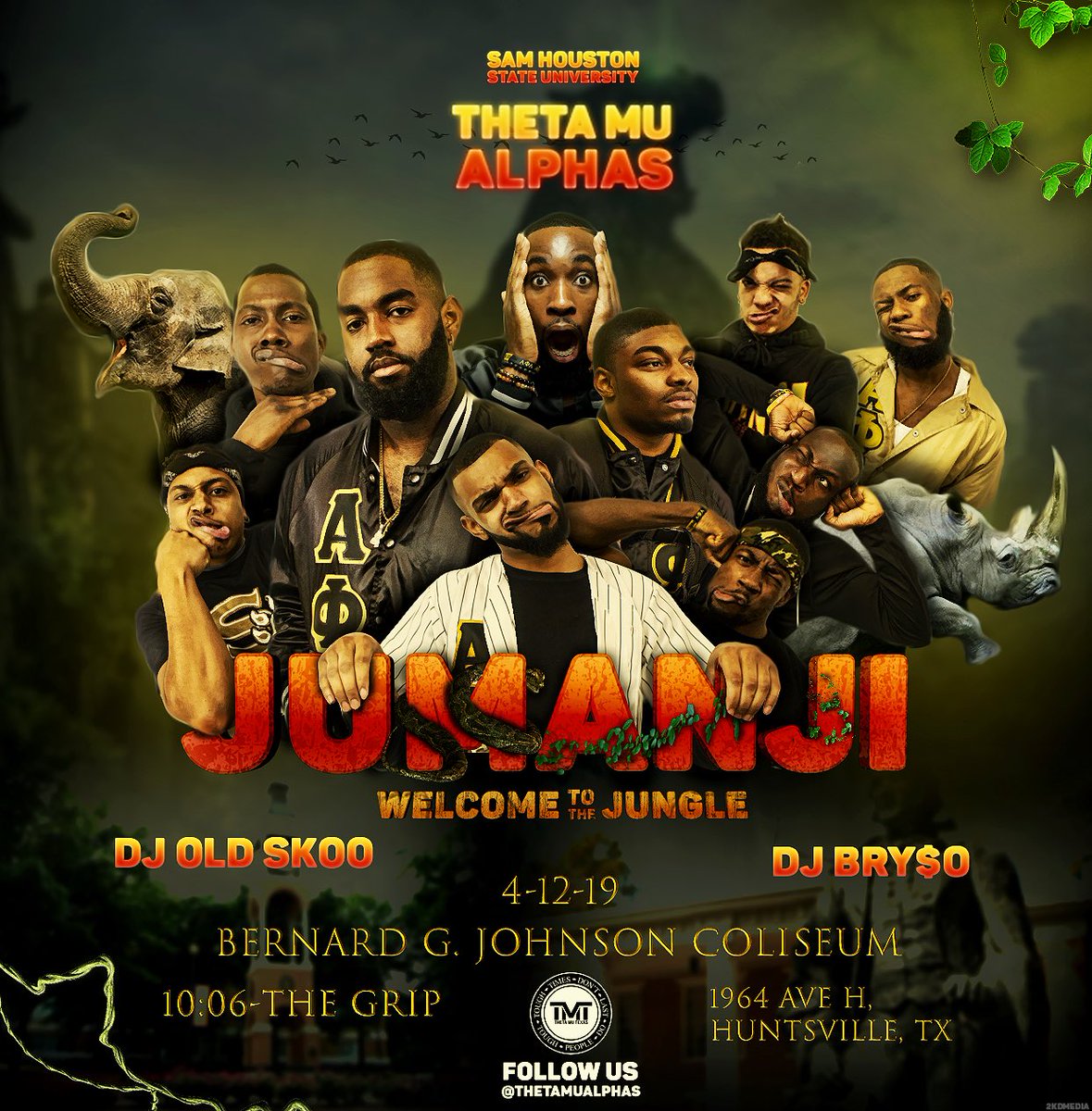 offsetqueque's tweet image. @ThetaMuAlphas got next week going stupid everyday it’s sumn‼️

#KnuckUniversity #SLAA2K19 #JumanjiSHSU #AlphaWeek2K19 
#SHSU #UH #PV #BU #TTU #TAMU #TAMUC #UTSA #TxSU #TXST #LU #SFA