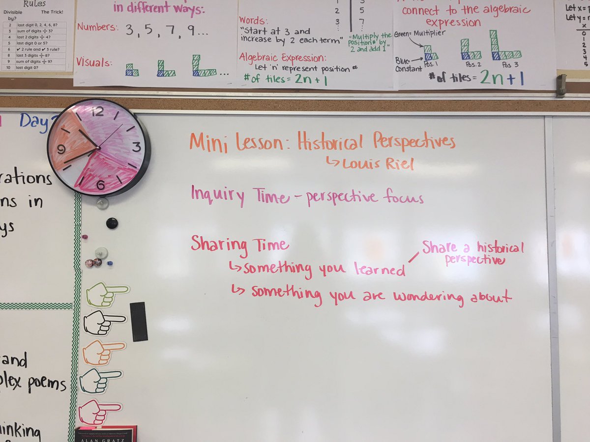 amoore_edu's tweet photo. Helping students (and myself!) monitor the passage of time in history class today. #classroomclock #inclusionmatters #whathelpssomeisgoodforall https://t.co/WBYfsRuDfV