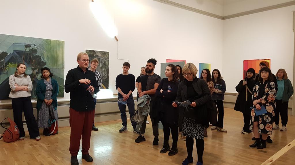 @garthgratrix kicking off the GRAFT artists' talk @HarrisPreston with @ukyoungartists #HarrisContemporary #HarrisYourPlace