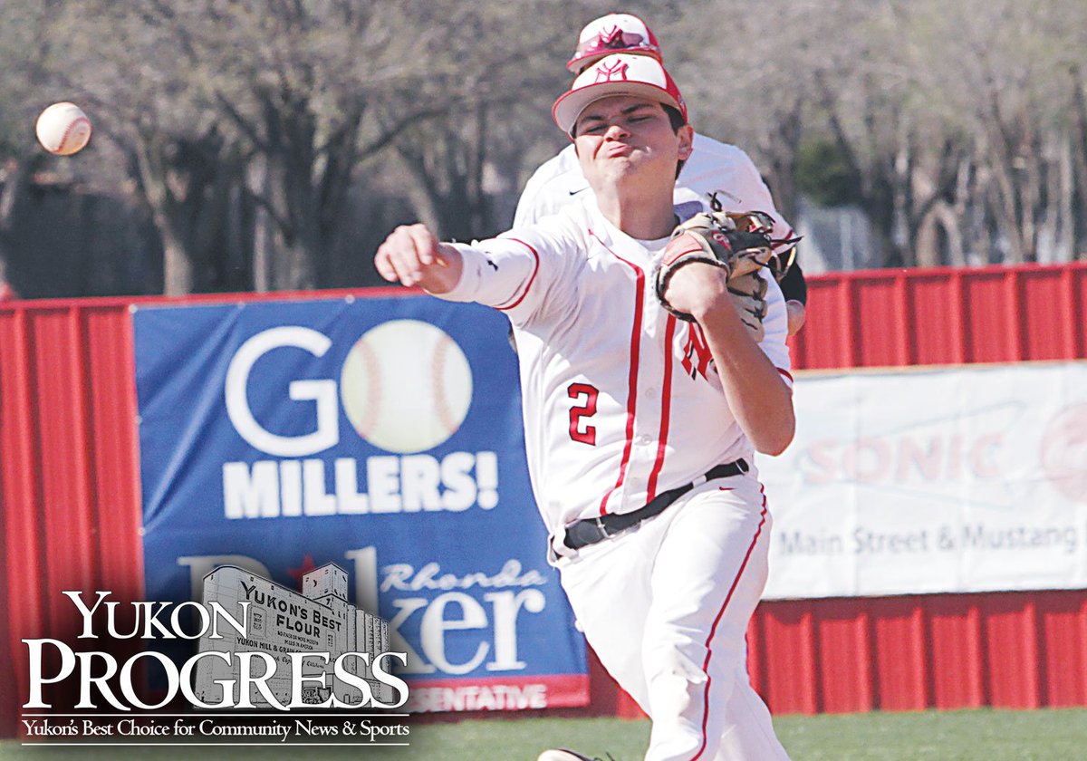 YukonProgress's tweet photo. Chuck Reherman writes, "Baseball:  Memorial upends Millers, 4-1."  Read at:  https://t.co/UW7SwzcDll  #MillersBaseball #YukonProgress #YukonOK https://t.co/0r2zq2AGfY