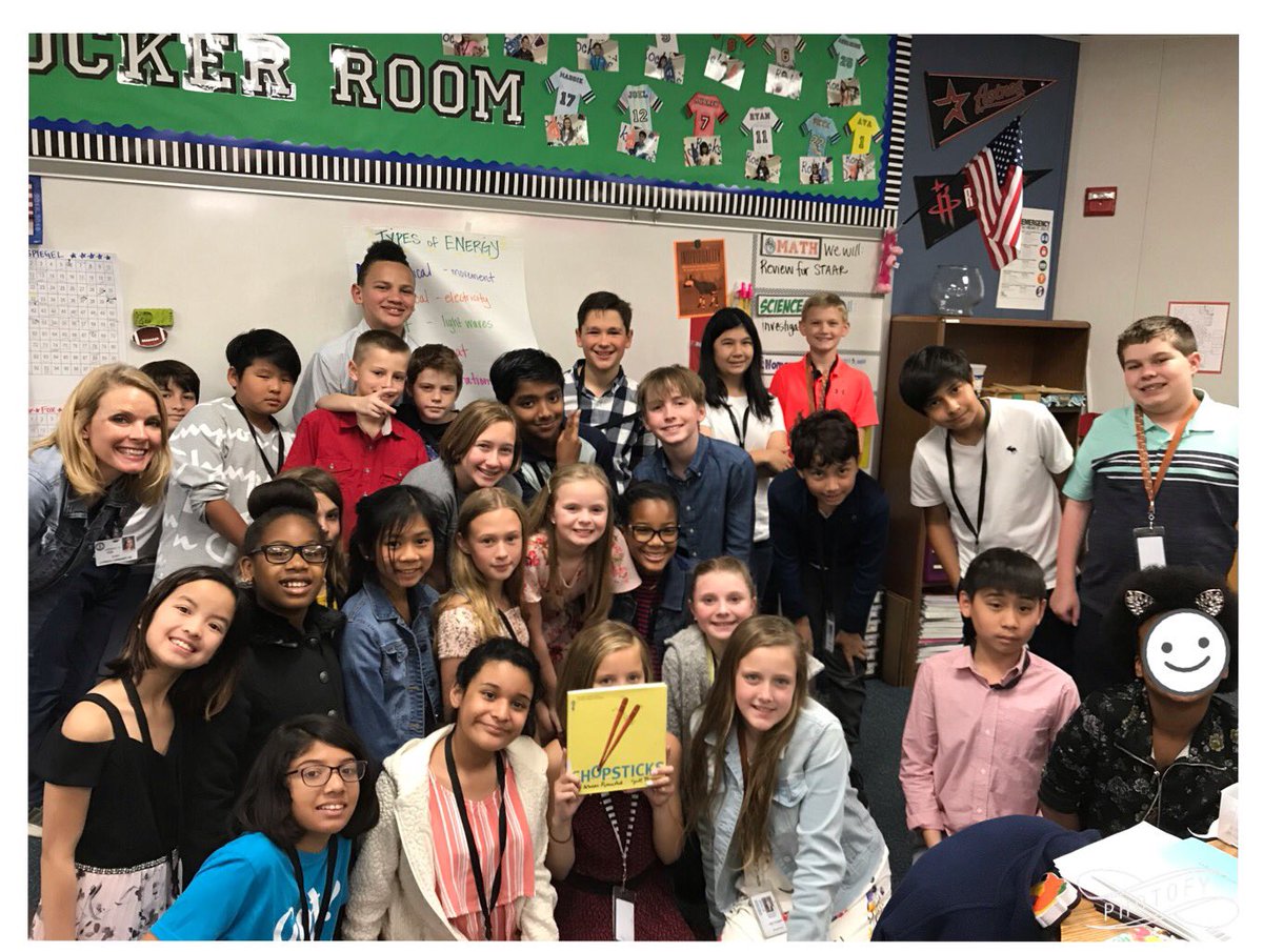 5thgradesampson's tweet photo. We all agreed, this book was Very “PUNNY”! 😂 we also agreed that we loved Chopsticks! #bookadaychallenge #SampsonStrong  @mbmaddan @scottmagoon https://t.co/TOGK9eYaXI