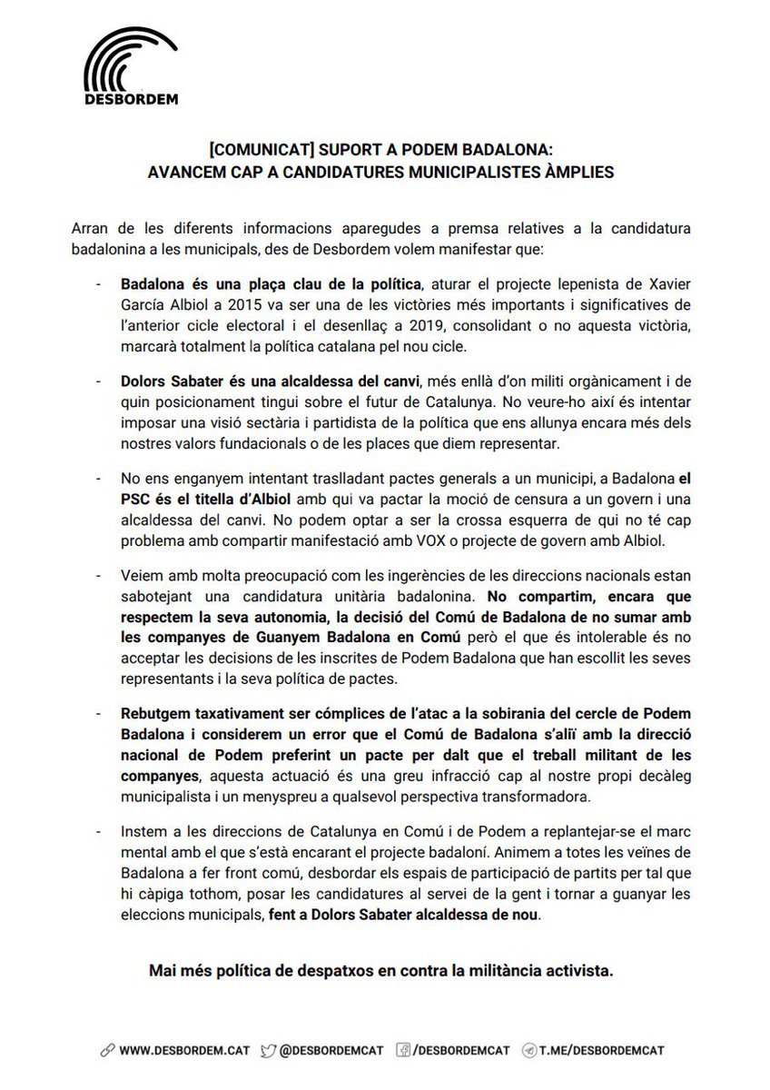 Desbordem #EnComú tweet media