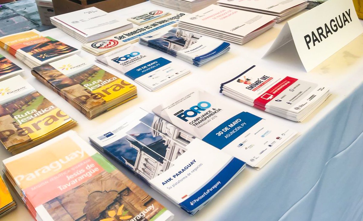 AHKParaguay's tweet photo. Presencia de PARAGUAY en el GLOBAL CONFERENCE de Alliance for Integrity @afin_giz
AHK PARAGUAY #ConstruyendoImpacto #PartnerEnParaguay https://t.co/LQyuRm3gds