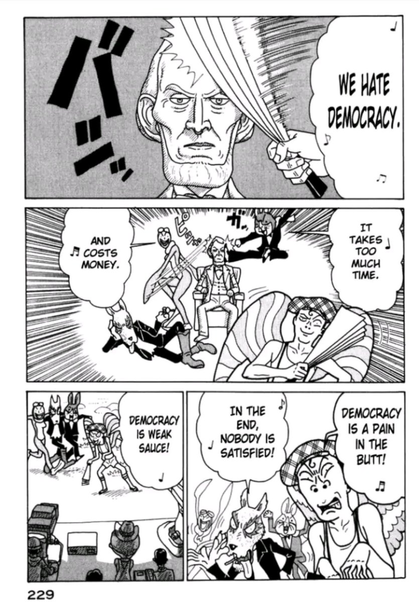 One manga that I think deserves way more love is Kokumin Quiz by Reiichi Sugimoto (writing) &amp; Shinkichi Katou (art)

It's a social satire/comedy in which a hegemonic Japanese government is run by an extremely over-the-top quiz show where you can win anything your heart desires 