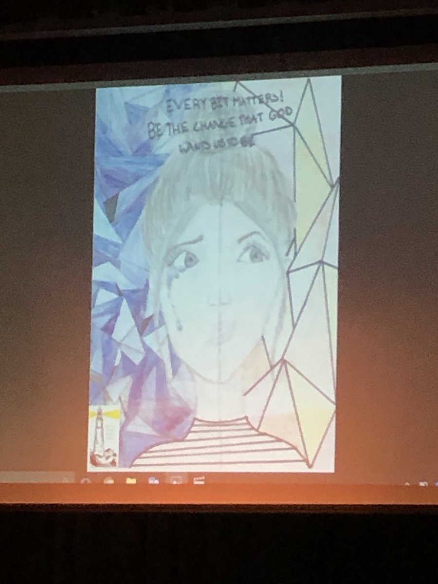 MrsBozzelli's tweet photo. Congratulations to our student representatives @sjoa5 for winning the poster category at the #HCbethesolution Gala!! #standuptobullying ❤️ @HCDSB https://t.co/TBTmaVWemj
