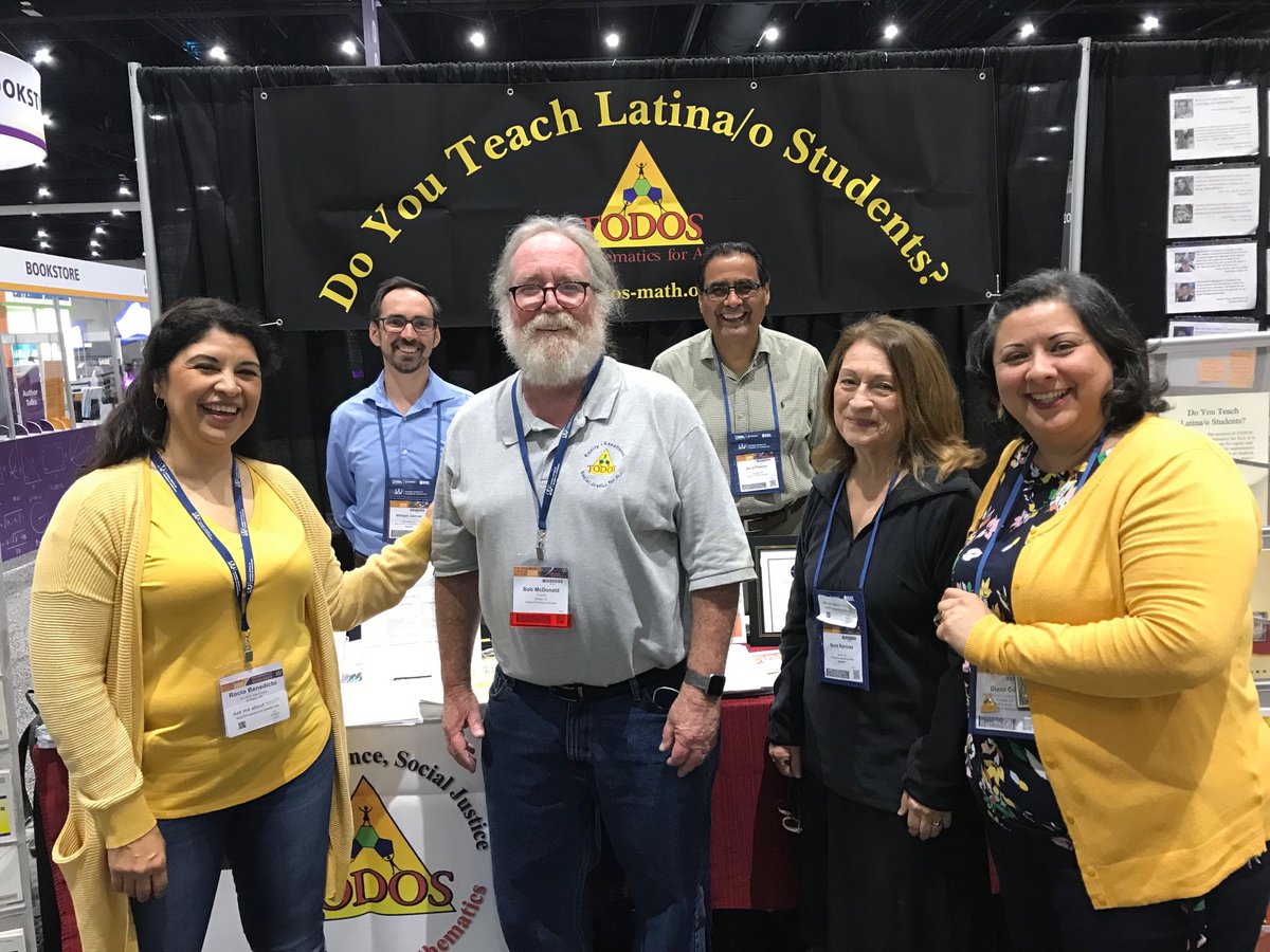 SamuraiMath's tweet image. Do you teach Latina/o students?  Come by the #todosmath booth and learn about resources available.  #NCTMSD19 #mtbos