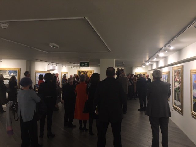 solartgallery's tweet photo. Thank you to everyone who turned up tonight for Martin Mooney's new show. It was a fantastic night. Big thank you to Sir Gerry Robinson for speaking so nicely about Martin's work and well done to Martin Mooney for producing such a fantastic collection. Show runs until 25th April https://t.co/F1QNA10bPu
