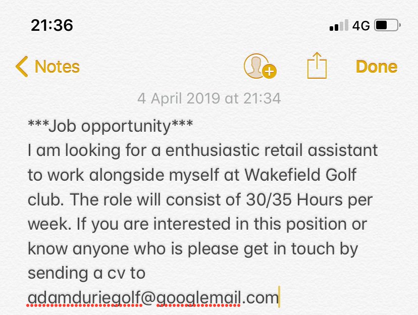 ***Job opportunity***